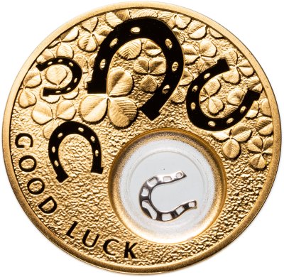 купить Остров Ниуэ 2 доллара 2013 «Счастливая монета - подкова»