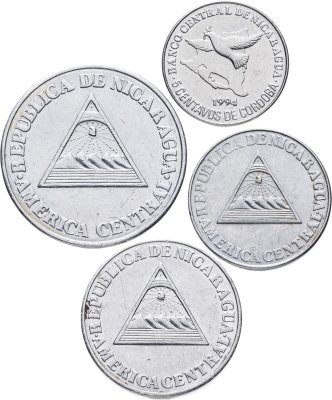 купить Никарагуа набор из 4 монет 1994