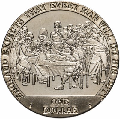 купить Острова Кука 1 доллар 2007 "Англия ждёт, что каждый выполнит свой долг"