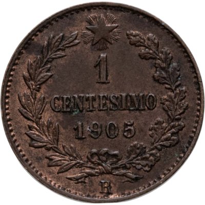 купить Италия 1 чентезимо (centesimo) 1905 R