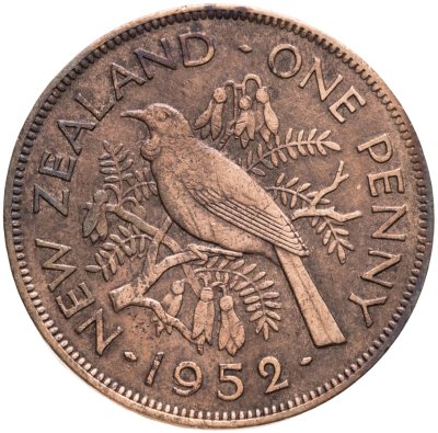 купить Новая Зеландия 1 пенни (penny) 1952
