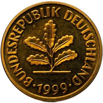 купить Германия 5 пфеннигов (pfennig) 1999 А