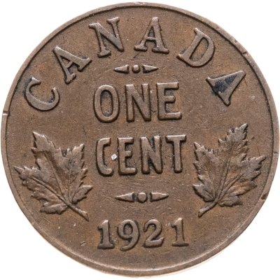 купить Канада 1 цент (cent) 1921