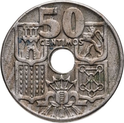 купить Испания 50 сентимо (centimos) 1949 (1954)