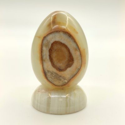 купить Статуэтка в форме яйца на подставке, оникс, шлифовка, Азия, 1990-2015 гг.