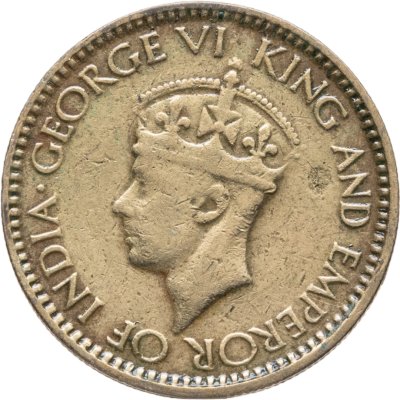 купить Цейлон 25 центов (cents) 1943