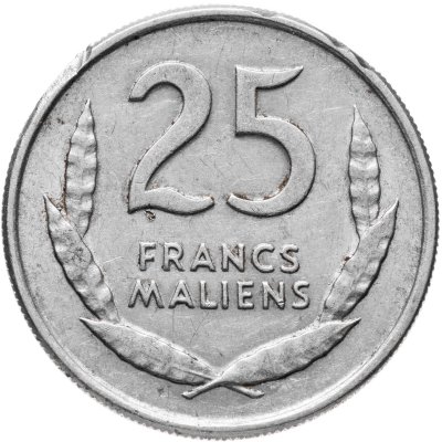 купить Мали 25 франков (francs) 1961 лев