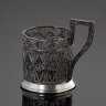 Купить Подстаканник ажурный, мельхиор, скань, Казаковская артель "Металлист", СССР, 1948-1957 гг.