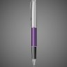 Купить Ручка-роллер Parker Sonnet Essentials Violet SB Steel CT, цвет чернил black, перо: F, в подарочной упаковке., Металлы: нержавеющая сталь, палладий, пластик, 2026 г.