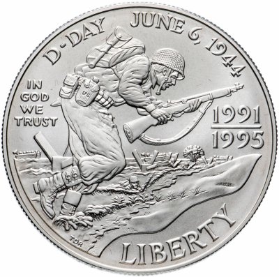 купить США 1 доллар 1995 "Высадка в Нормандии"