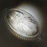 Купить Блюдо сервировочное (селёдочница) "Рак", стекло, пресс, матирование, СССР, 1970-1990 гг.