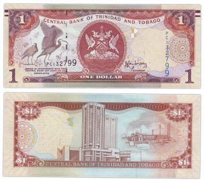 Купить Тринидад и Тобаго 1 доллар 2006 (Pick 46) модификация 2014 года