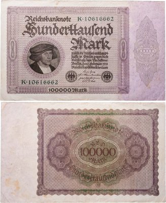 купить Германия 100000 марок 1923