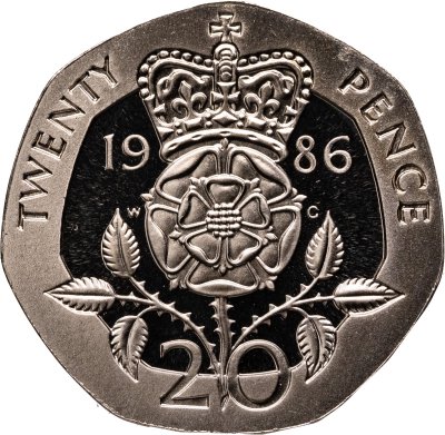 купить Великобритания 20 пенсов (pence) 1986
