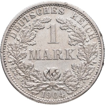 купить Германия 1 марка (mark) 1904 знак монетного двора: "F" - Штутгарт