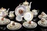Купить Сервиз чайно-кофейный , украшенный  античными сценами ("Мадонна") на 6 персон (22 предмета), фарфор, люстр, деколь, золочение, Oscar Schlegelmilch, Германия, 1950-1972 гг.