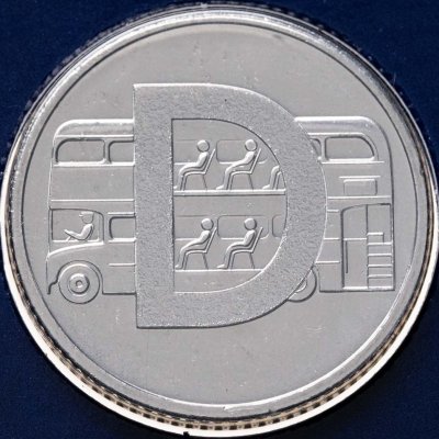 купить Великобритания 10 пенсов 2018 «Азбука буква D»