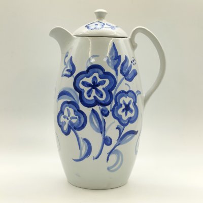 купить Кувшин с цветочным декором, фарфор, роспись, СССР, 1970-1990 гг.