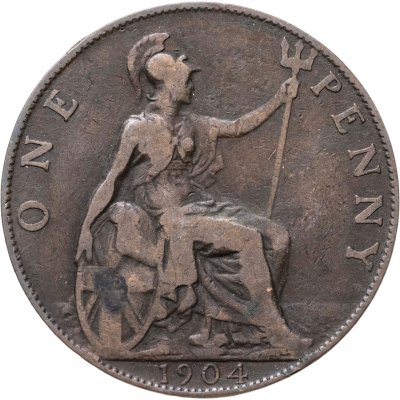 купить Великобритания 1 пенни (penny) 1904