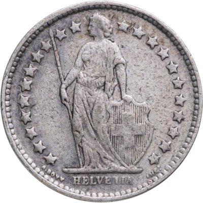 купить Швейцария 1/2 франка (franc) 1921