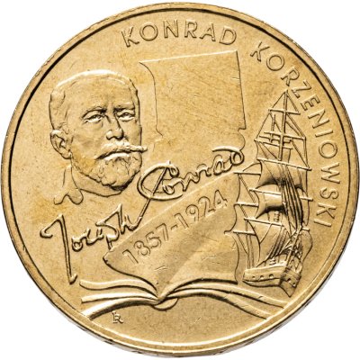 купить Польша 2 злотых 2007 "150 лет со дня рождения Конрада Коженёвского"