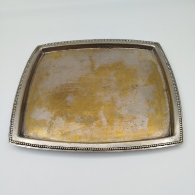 купить Поднос небольшого размера, Argentor-Werke Rust & Hetzel, латунь, серебрение, Австрия, 1900-1930 гг.