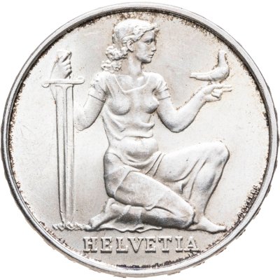 купить Швейцария 5 франков (francs) 1936 "Фонд вооружения Конфедерации"