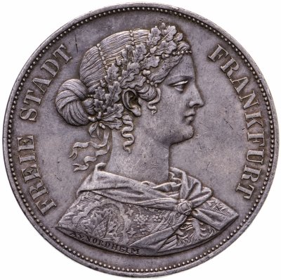 купить Франкфурт 2 талера (союзных талера, vereinsthaler) 1861