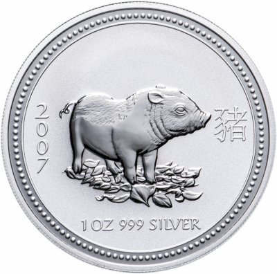 купить Австралия 1 доллар (dollar) 2007 "Китайский календарь - Год свиньи"