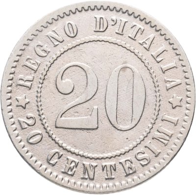 купить Италия 20 чентезимо (centesimi) 1894 Знак монетного двора "KB" - Берлин
