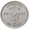Купить Норвегия 50 эре (ore) 1957