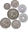 Купить Греция набор из 7 монет (10, 20 и 50 лепт 1, 2 , 5 и 10 драхм) 1966 - 1970 год - король Константин II