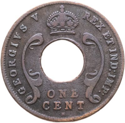 купить Британская Восточная Африка 1 цент (cent) 1928 H знак монетного двора: "H" - Хитон, Бирмингем