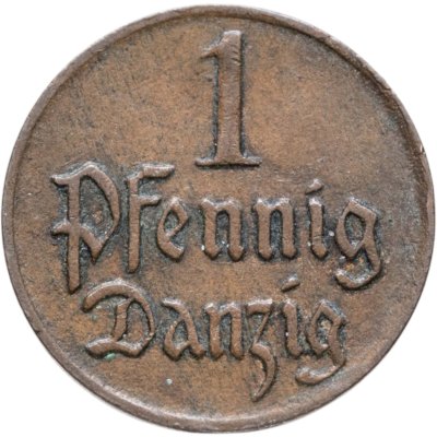 купить Данциг 1 пфенниг (pfennig) 1923