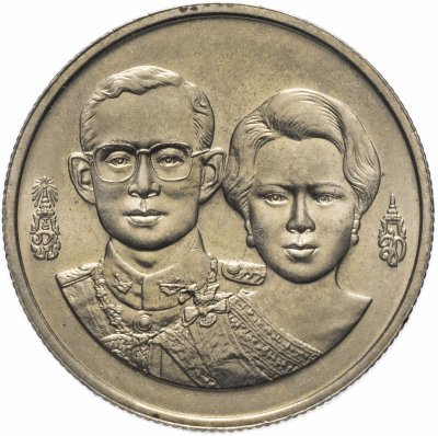купить Таиланд 2 бата (baht) 1992 "50 лет Национальному банку Таиланда"