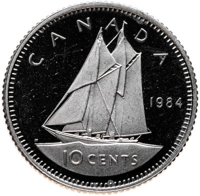 купить Канада 10 центов (cents) 1984