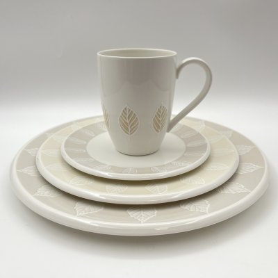 купить Набор на 1 персону (чашка, блюдце, десертная и столовая тарелки) серия "Metropolitan Collection" с декором "City Park", фарфор, Villeroy & Boch, Германия, 2010-2020 гг.