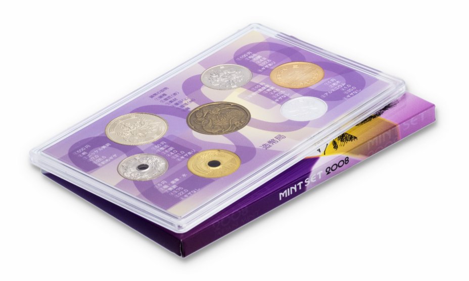 купить Япония Годовой набор монет 2008 (6 монет + жетон)