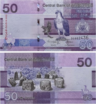 купить Гамбия 50 даласи 2023 (Pick 40C)