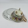 Купить Пара чайная, украшенная изображение галантных сцен, фарфор, люстр, деколь, золочение, Западная Европа, 1960-1980 гг.