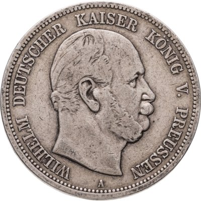 купить Германия (Империя) 5 марок (mark) 1876 A Пруссия