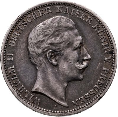 купить Германия, Пруссия 3 марки (mark) 1908