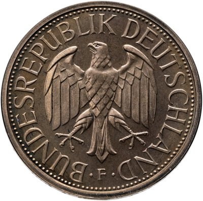 купить Германия (ФРГ) 1 марка 1983, знак монетного двора: "F" - Штутгарт