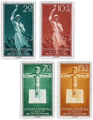 купить Испания, Гвинея набор из 4 марок 1958