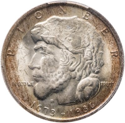 купить США 50 центов 1936 "100 лет городу Элджин" в слабе PCGS MS65