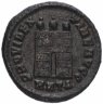 Купить Римская Империя Лициний I 308–324 гг фоллис (реверс: Крепостная башня с воротами без дверей)