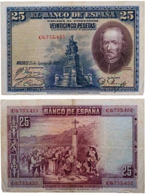 купить Испания 25 песет 1928