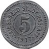 Купить Германия "Раштат" 5 пфеннигов 1917 нотгельд