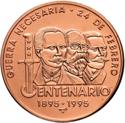 купить Куба 1 песо (peso) 1995 100 лет Войне за независимость Кубы