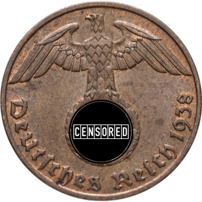 купить Германия (Третий рейх) 1 рейхспфенниг (reichspfennig) 1938 J